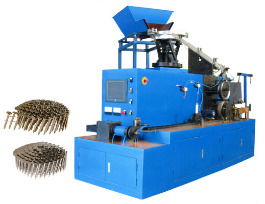 Полностью автоматическая машина для свертывания гвоздей на катушке с мощностью 1,5 кВт и управлением ПЛК для эффективного производства гвоздей