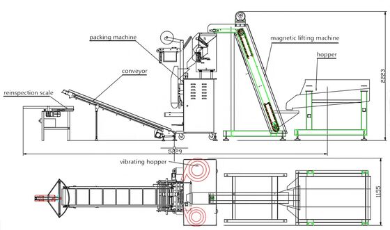 Автоматическая упаковочная машина для пластиковых пакетов для аппаратных частей с высокоточным ПЛК-управляемым заполнением