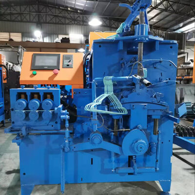 Высокоскоростная PVC-покрытая стальная проволока вешалка изготовления машины с мощностью 2,2 кВт для эффективного производства